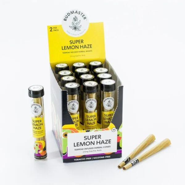 BLUNT CONES | Super Lemon Haze blunt cones display box - 12 Tubes