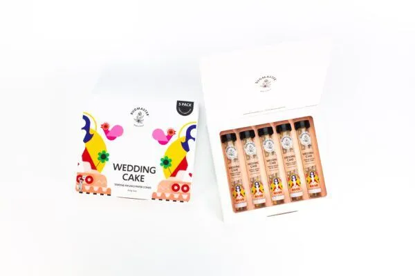 5 Pack Wedding Cake Paper Cones