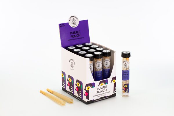12 Tubes Purple Punch Paper Display Box