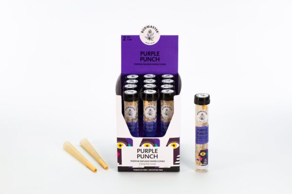 12 Tubes Purple Punch Paper Display Box